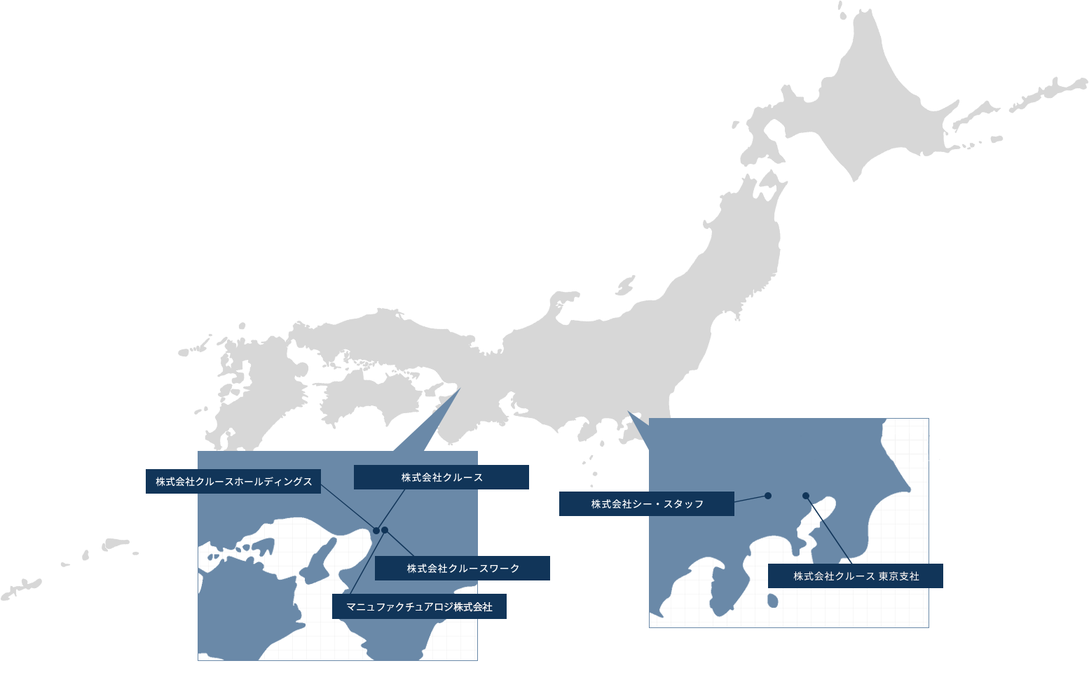 クルースブループ全国Map